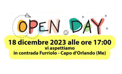 Banner dell'Open Day del 18 dicembre 2023