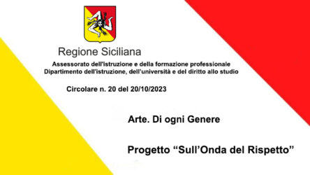Banner del Progetto della Regione Sicilia - Circolare n 20 del 20-10-2023